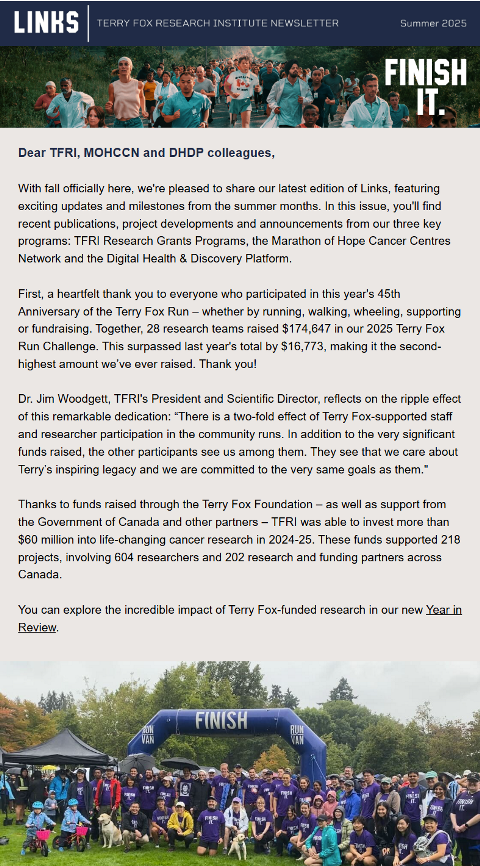 Summer 2025 Links E-Newsletter Cover